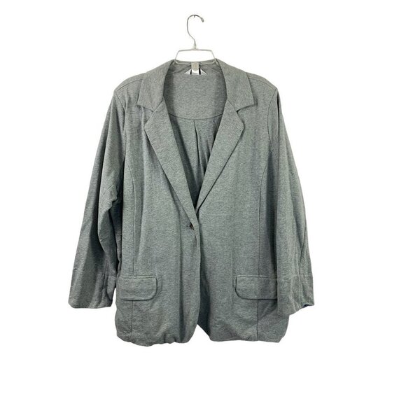 CJ Banks Jackets & Blazers - CJ Banks Women's Light Grey Jacket